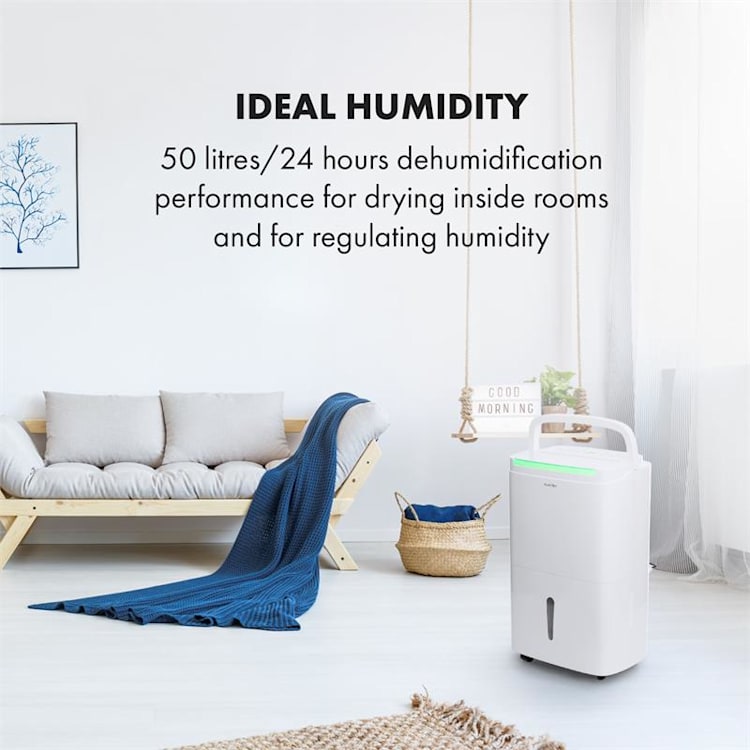 DryFy Connect 50 Odvlhčovač vzduchu WiFi Kompresný 50l / d 45-55m² Biela 50l/24h