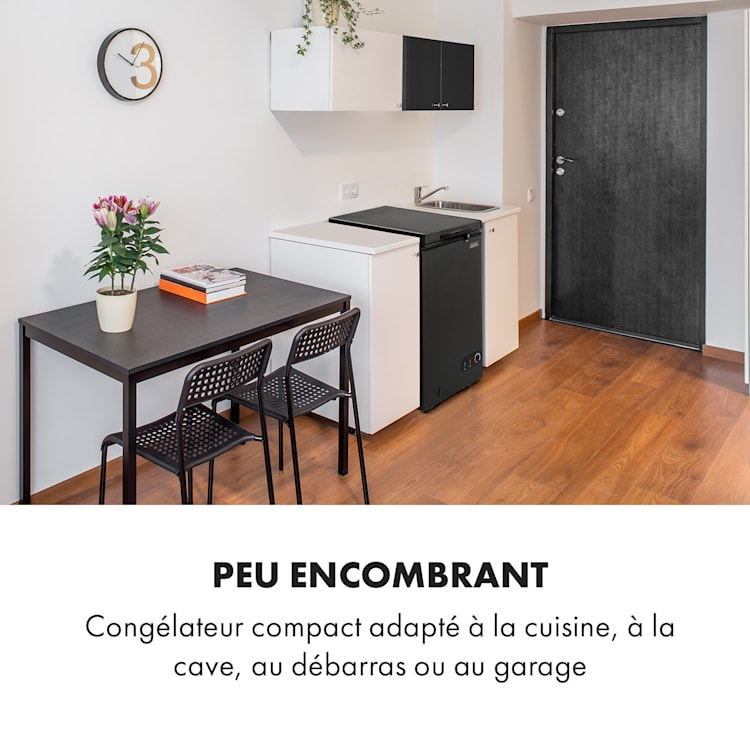 Iceblokk 80 Congélateur coffre pose libre 78 L Panier verrouillable 78 L | Noir