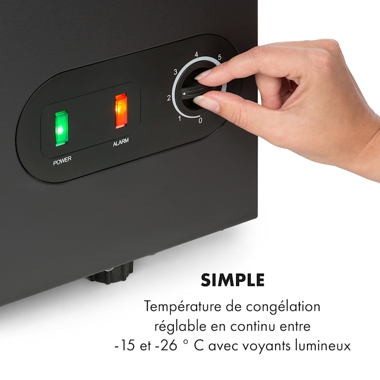 Iceblokk 80 Congélateur coffre pose libre 78 L Panier verrouillable 78 L | Noir