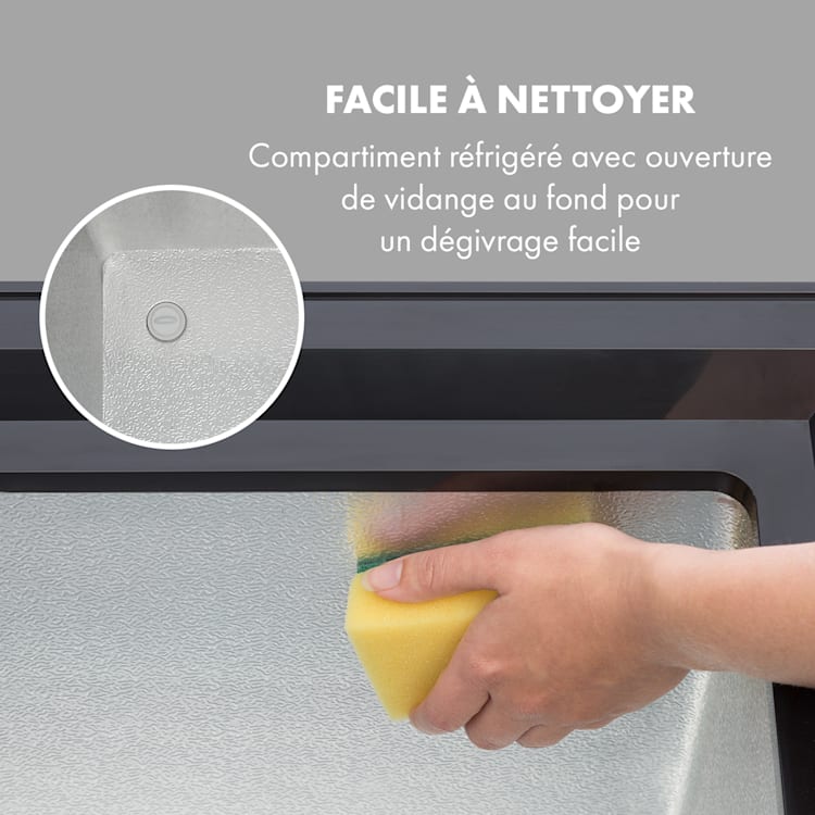 Iceblokk 80 Congélateur coffre pose libre 78 L Panier verrouillable 78 L | Noir
