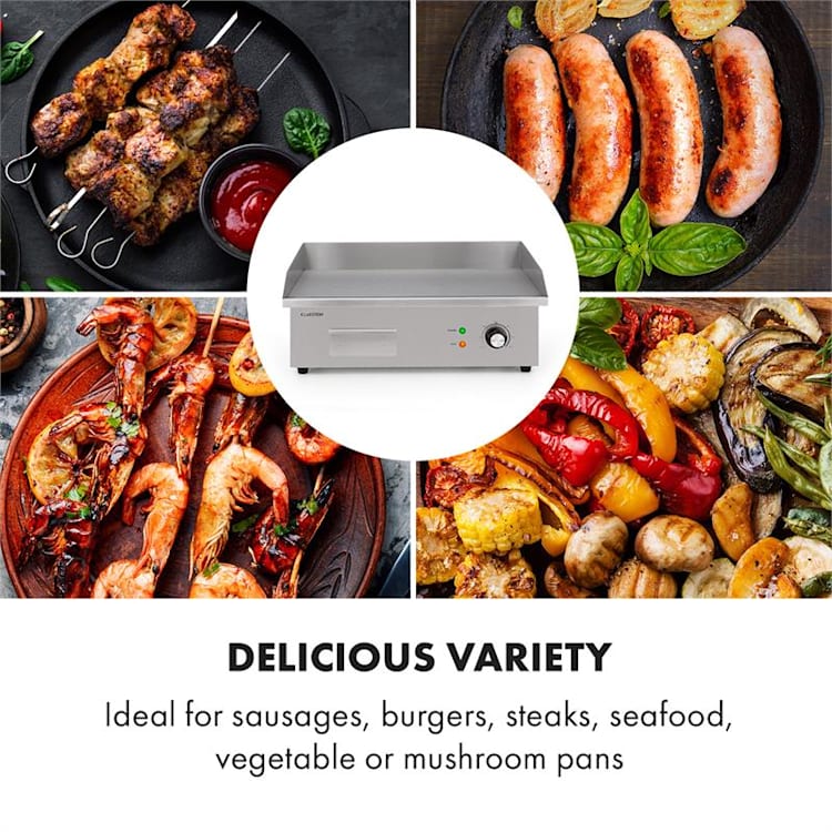 Grillmeile 3000G Elektrogrill 3000W Grillplatte 54,5x35cm glatt Glatte Grillfläche