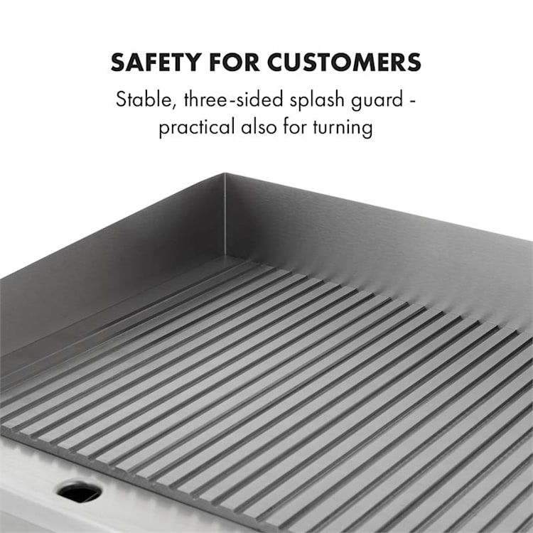 Grillmeile 3000R Pro grill elettrico 3000W piastra 54,5x35cm scanalata Superficie per grigliare scanalata