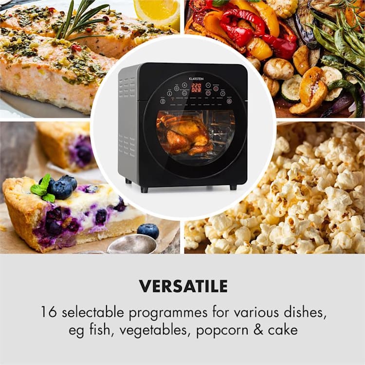 AeroVital easy touch, frytkownica beztłuszczowa, 16 programów, 1700 W, 14 l, kolor srebrny Matalik