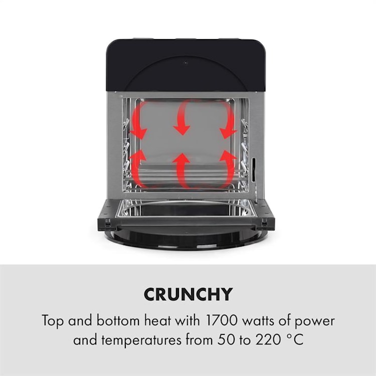 AeroVital easy touch, frytkownica beztłuszczowa, 16 programów, 1700 W, 14 l, kolor czarny Czarny