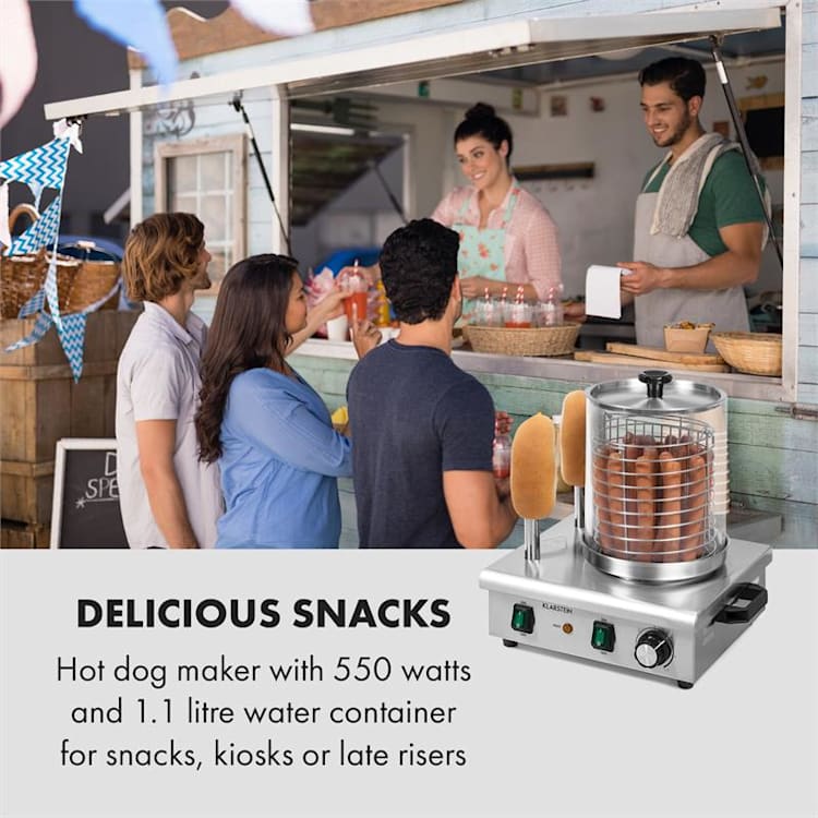 Wurstfabrik Pro 550 Hot Dog Maker 550W 5l 30-100°C glas rostfritt stål 550 W