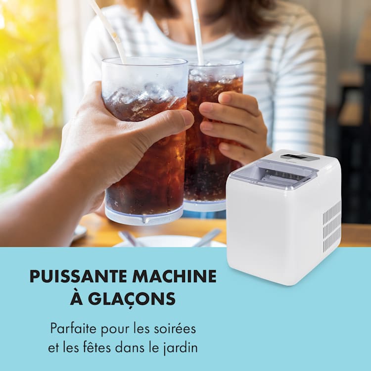 Coolio ijsblokjesmachine helder ijs 20kg/24h watertank: 2,8L wit