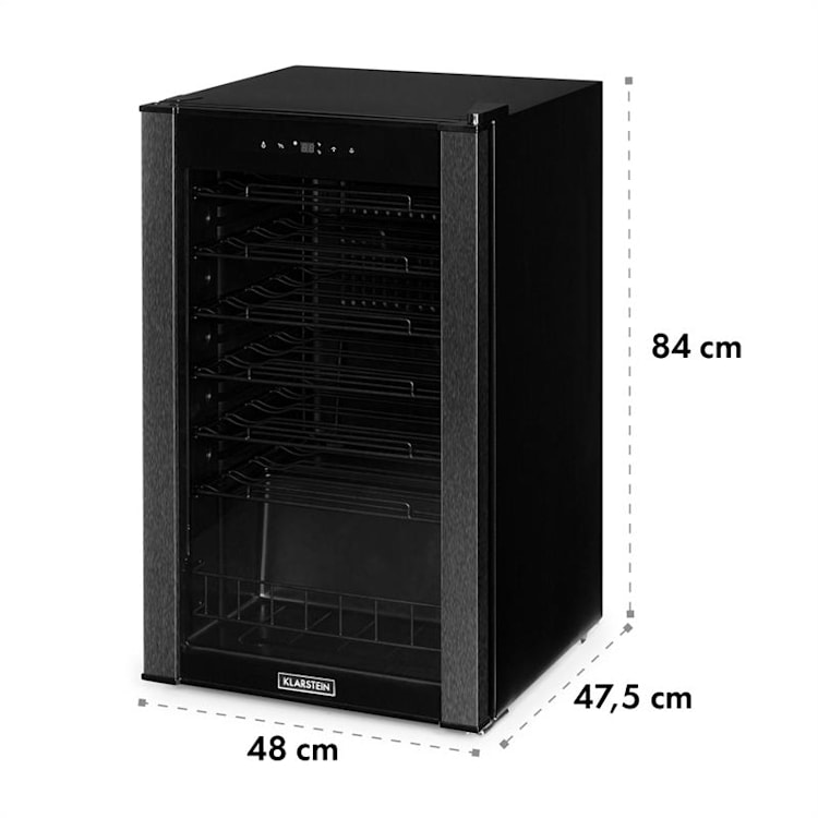 Vinomatica, răcitor de vin, 95l, control tactil, 85W, 4-18°C, negru