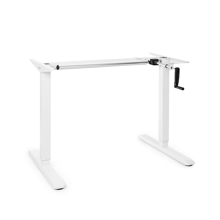 Multidesk in hoogte verstelbaar bureau manueel hoogte:73-123 cm wit