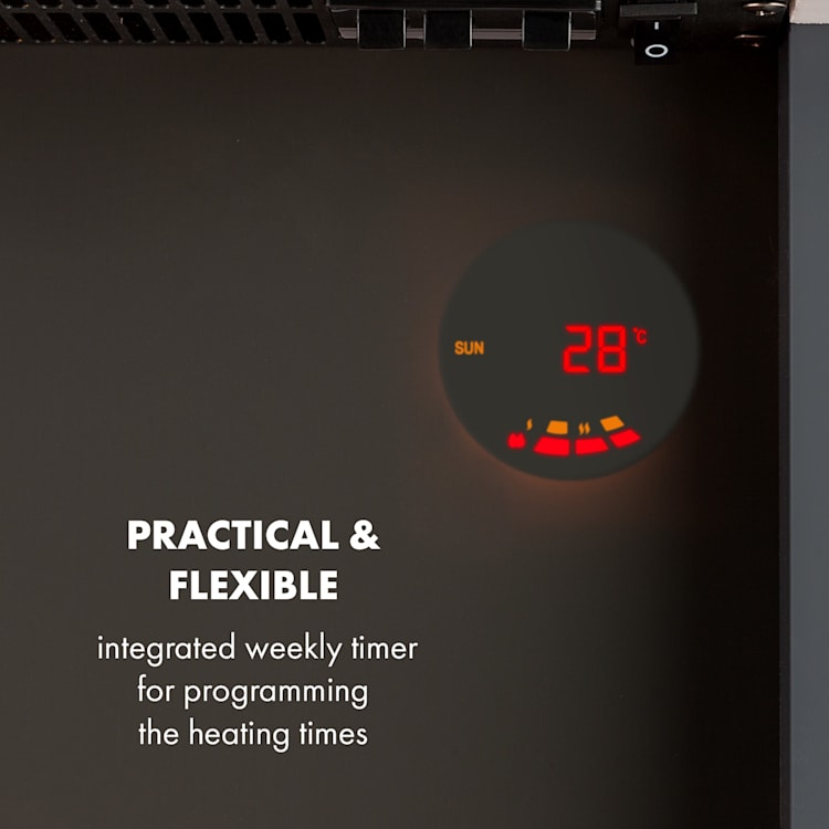 Studio 1, Elektrický krb, 1000/2000W, LED 10-30 °C, Týdenní časovač
