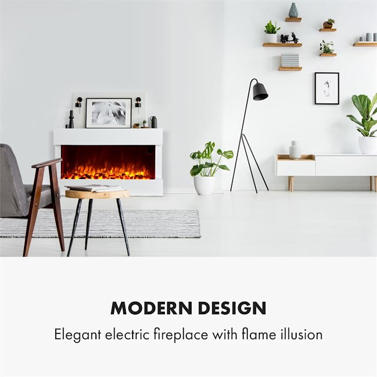 Studio 1 Elektrický krb 1000/2000W LED 10-30 °C Týdenní časovač