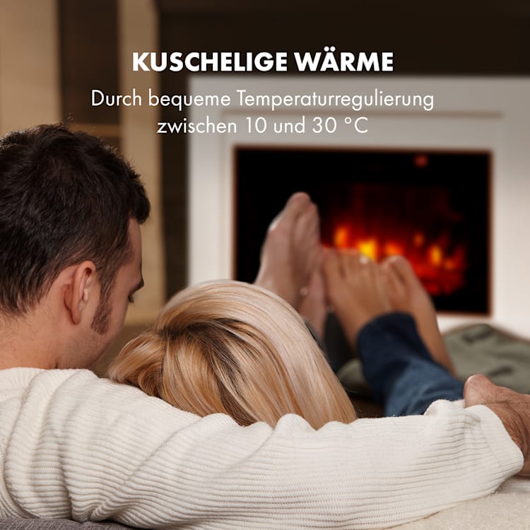 Blanca Elektrischer Kamin 1000/2000W LED 10-30 °C Wochentimer