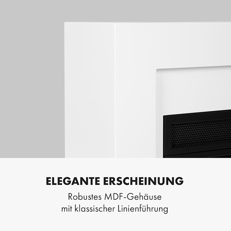 Blanca Elektrischer Kamin 1000/2000W LED 10-30 °C Wochentimer
