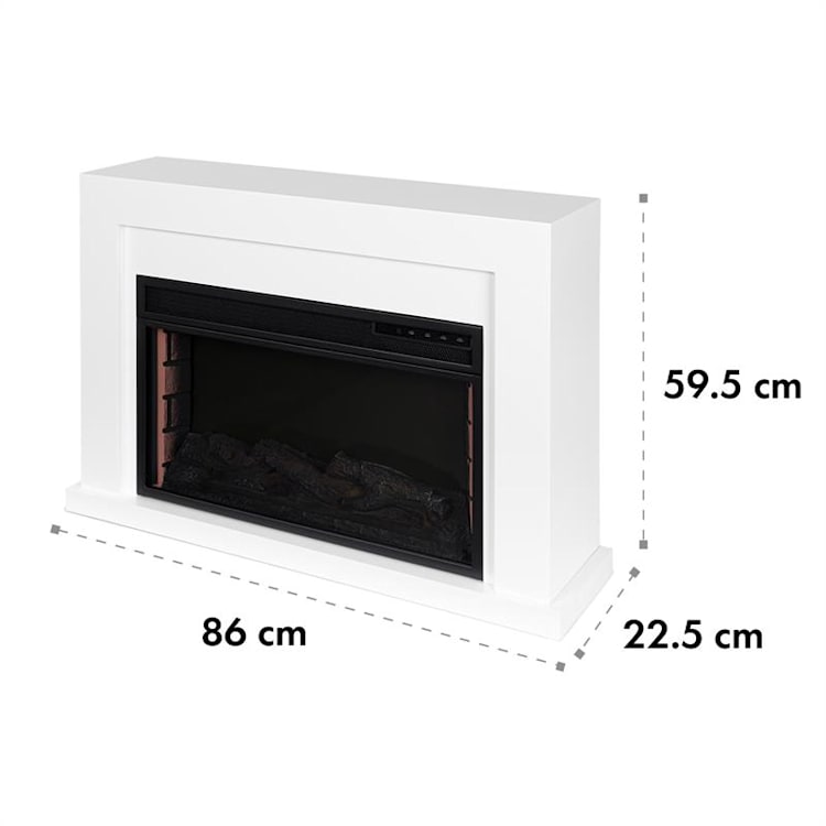 Blanca Elektrischer Kamin 1000/2000W LED 10-30 °C Wochentimer