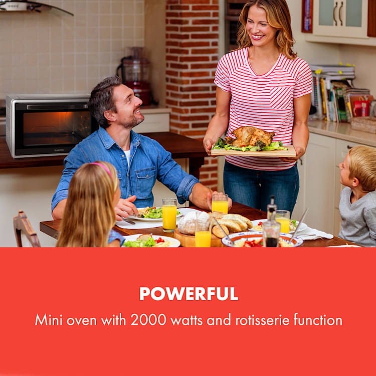 Masterchef 60 Mini four 60L 2000W 100 à 230 °C Minuterie 60mn Argent 60 L | Argent
