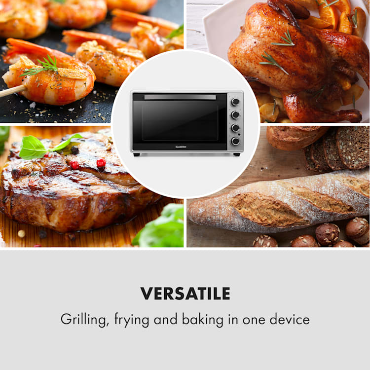 Masterchef 60 Mini four 60L 2000W 100 à 230 °C Minuterie 60mn Argent 60 L | Argent