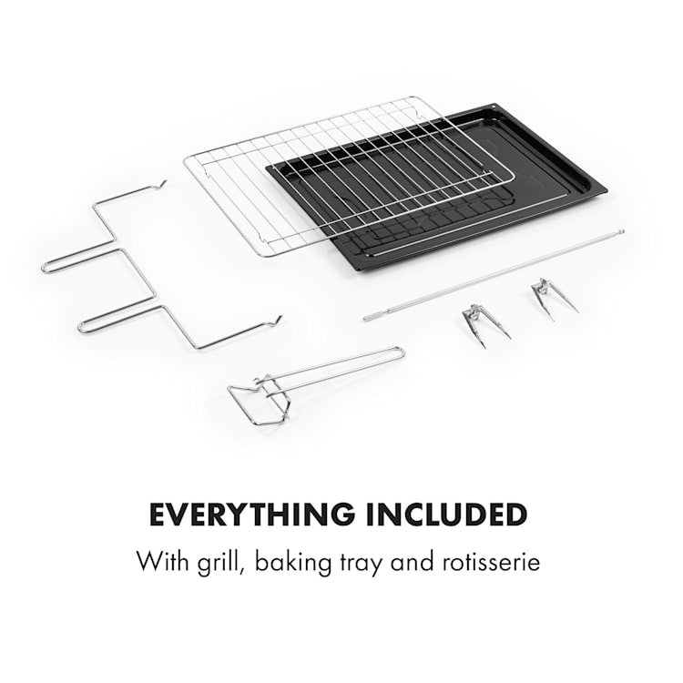 Masterchef 60 Mini four 60L 2000W 100 à 230 °C Minuterie 60mn Argent 60 L | Argent