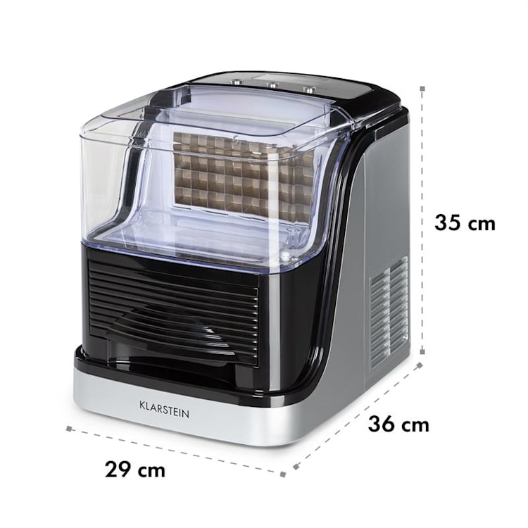 Kristall XL macchina per cubetti di ghiaccio - ghiaccio trasparente 2 dimensioni serbatoio dell'acqua da 2,5l