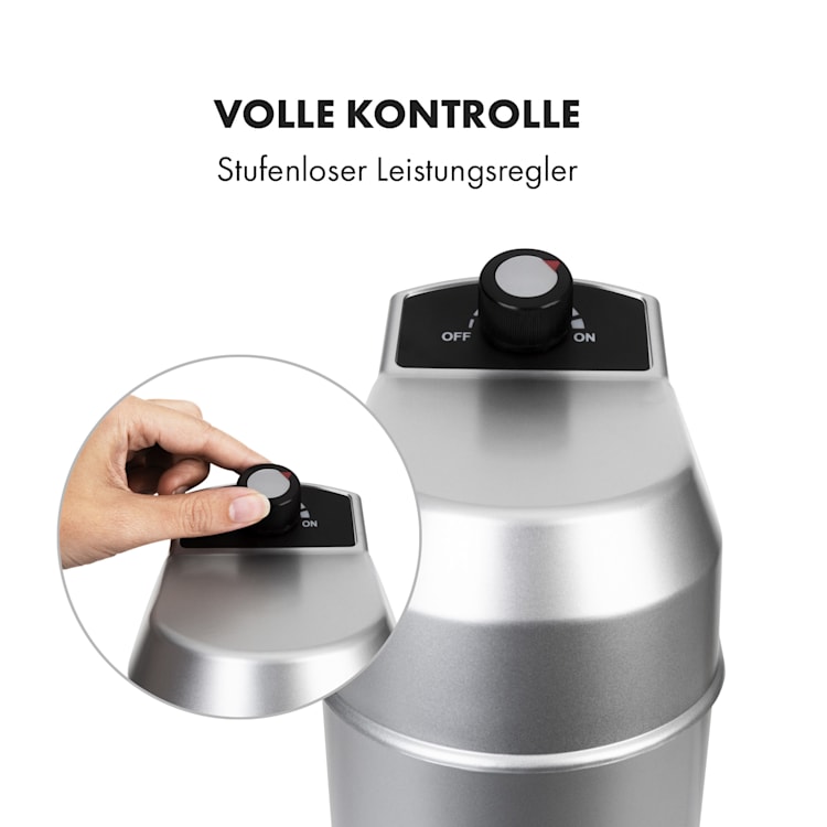 Kraftprotz Milchshake-Mixer Proteinshake 300W stufenlos Edelstahl silber
