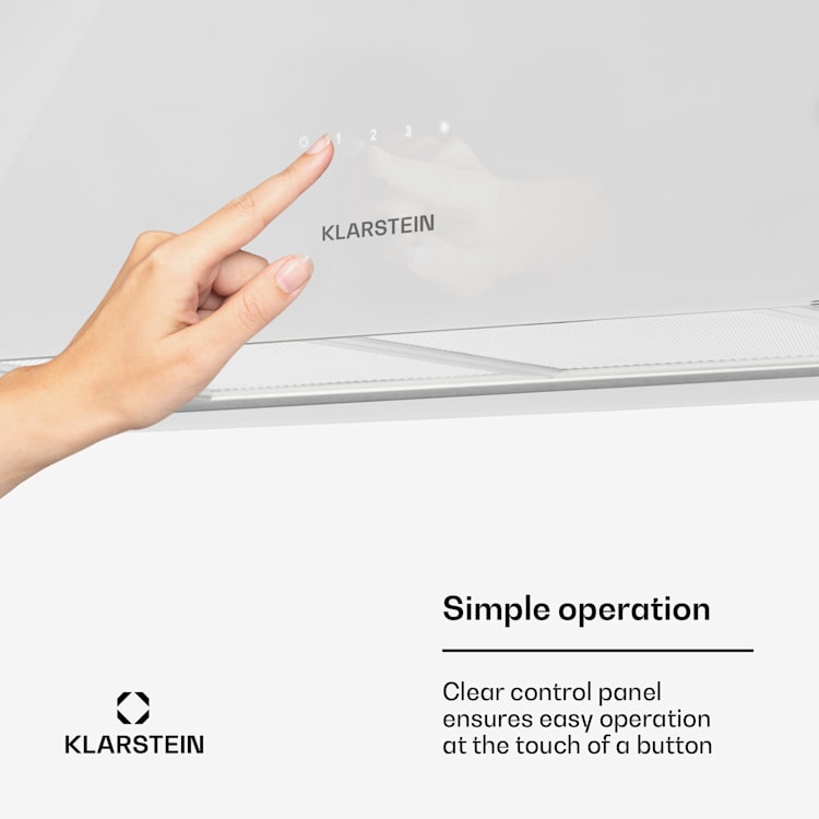 Kronleuchter XL Hotte îlot aspirante 90cm 590m³/h LED  classe A Blanc Blanc