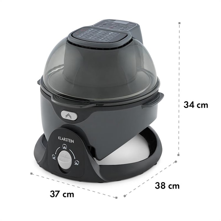 VitAir Pommesmaster friggitrice ad aria calda 360° 1400W 50-240°C timer Nero