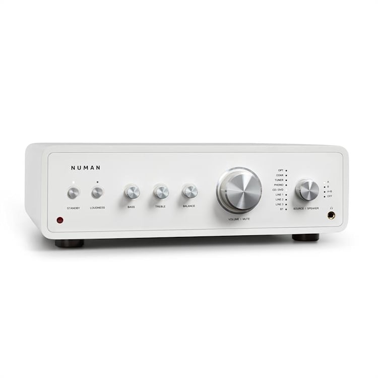 Drive digitaalinen stereovahvistin 2 x 170 W / 4 x 85 W RMS AUX/phono/coax valkoinen Valkoinen