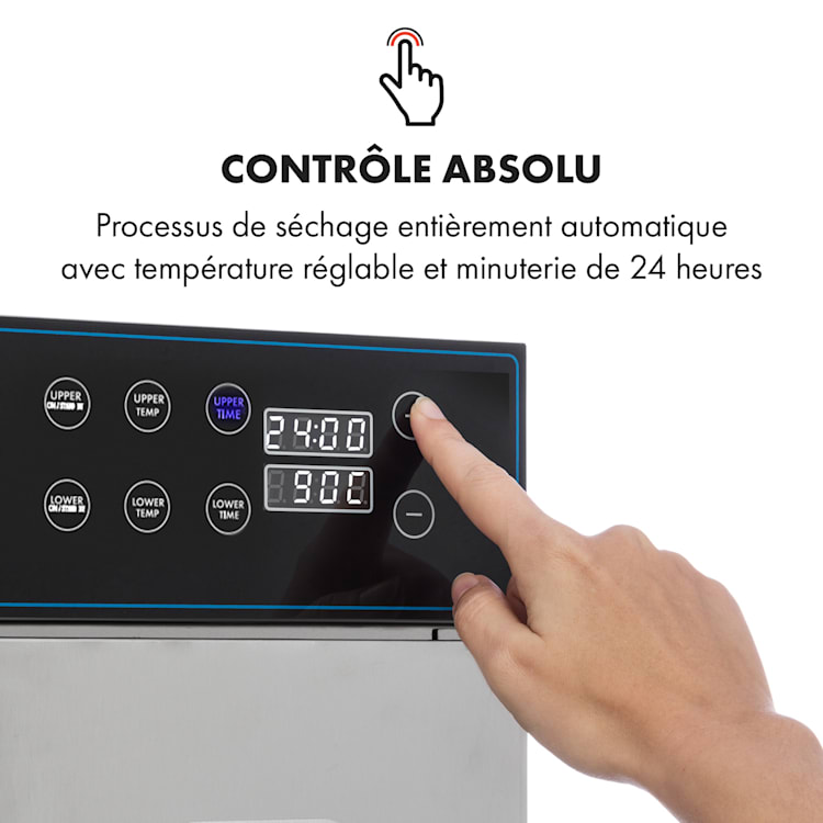 Master Jerky 300 Déshydrateur alimentaire 2000 W 40-90 ° C 24 h minute 20 étages