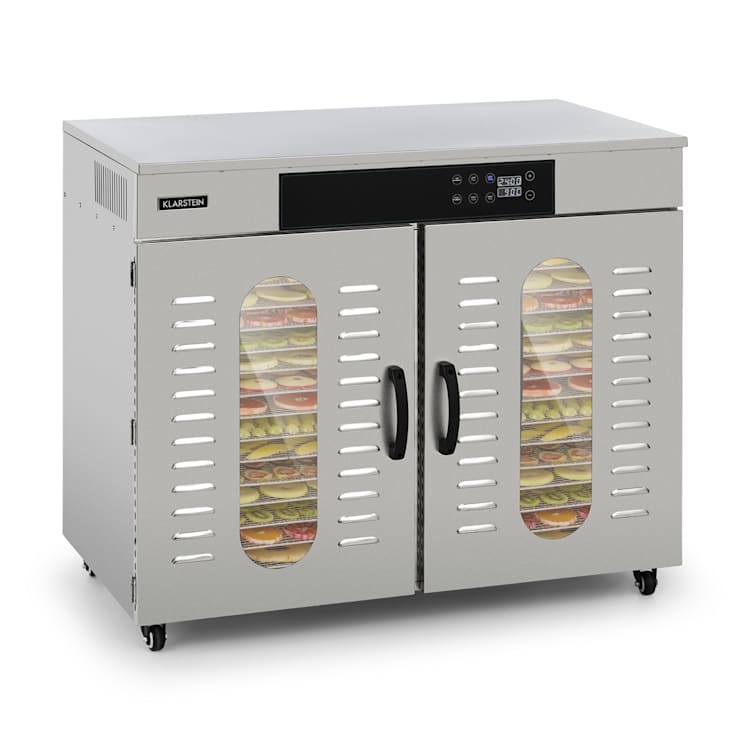Master Jerky 500, sušička potravín, 3000 W, 40 – 90 °C, 24 hod. časovač, ušľachtilá oceľ, strieborná 32 roštov