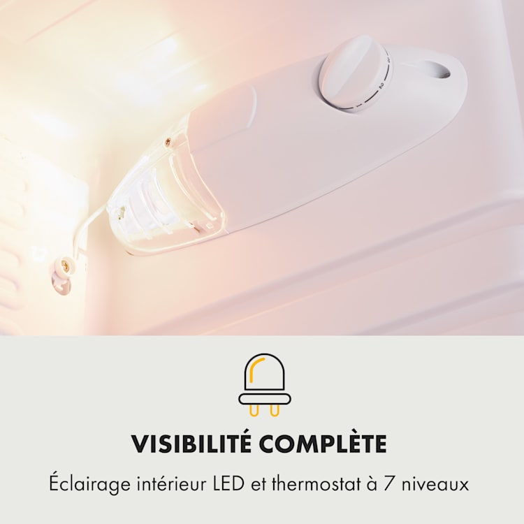 Réfrigérateur Hudson 88 litres Bac à légumes Compresseur Argent