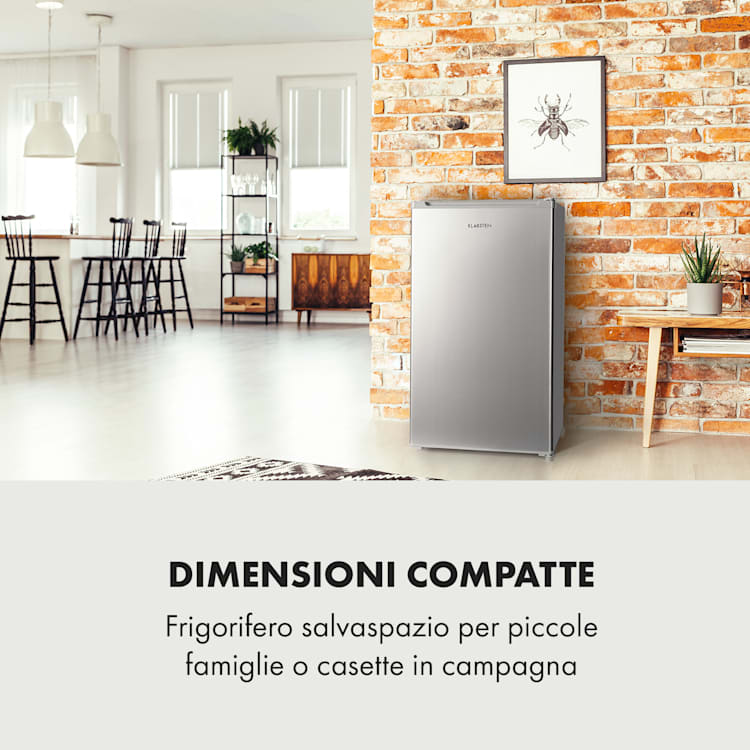 Frigorifero Hudson 88 litri con scomparto Crisper Compressore Argento