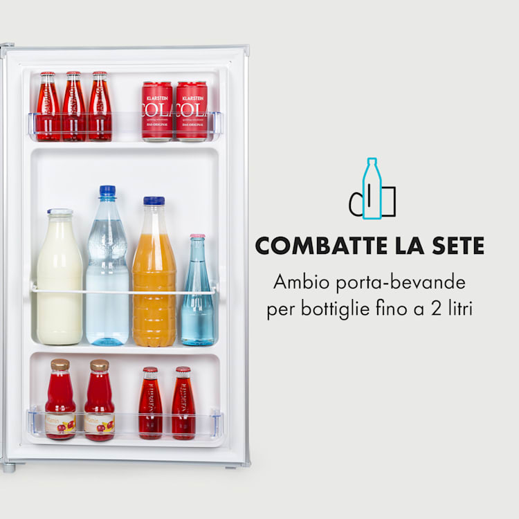 Frigorifero Hudson 88 litri con scomparto Crisper Compressore Argento