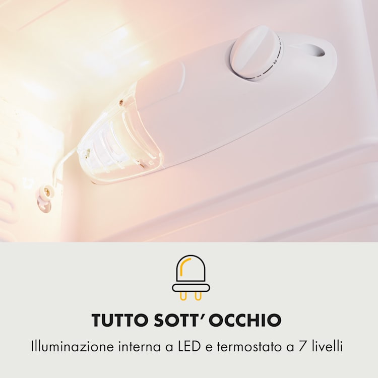 Frigorifero Hudson 88 litri con scomparto Crisper Compressore Argento
