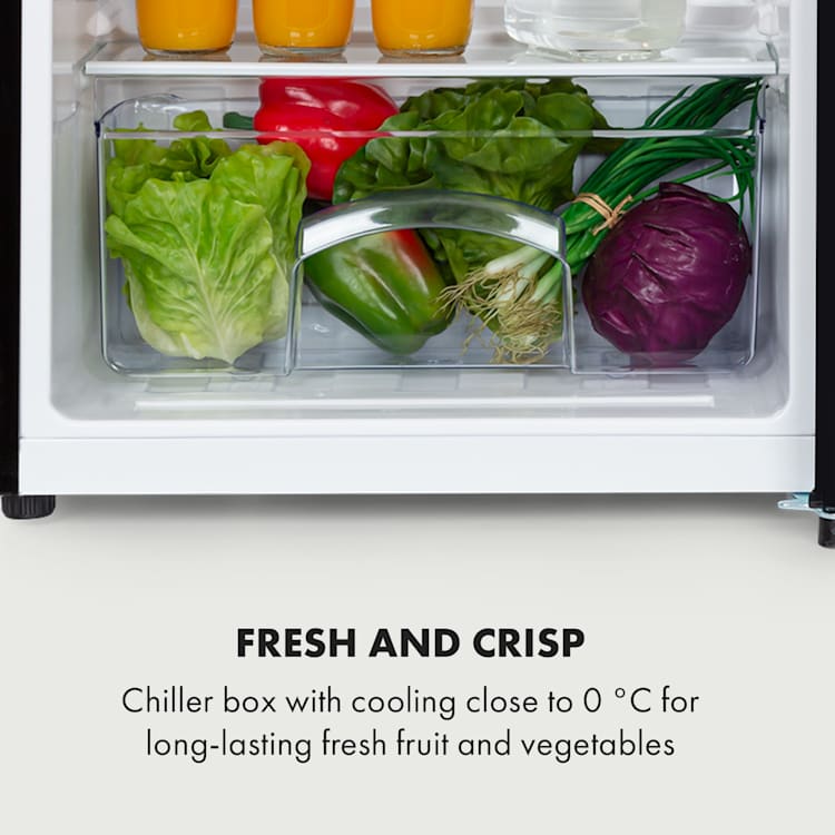 Hudson Refrigerator 88 Litre Crisper Compartment Compressor Black