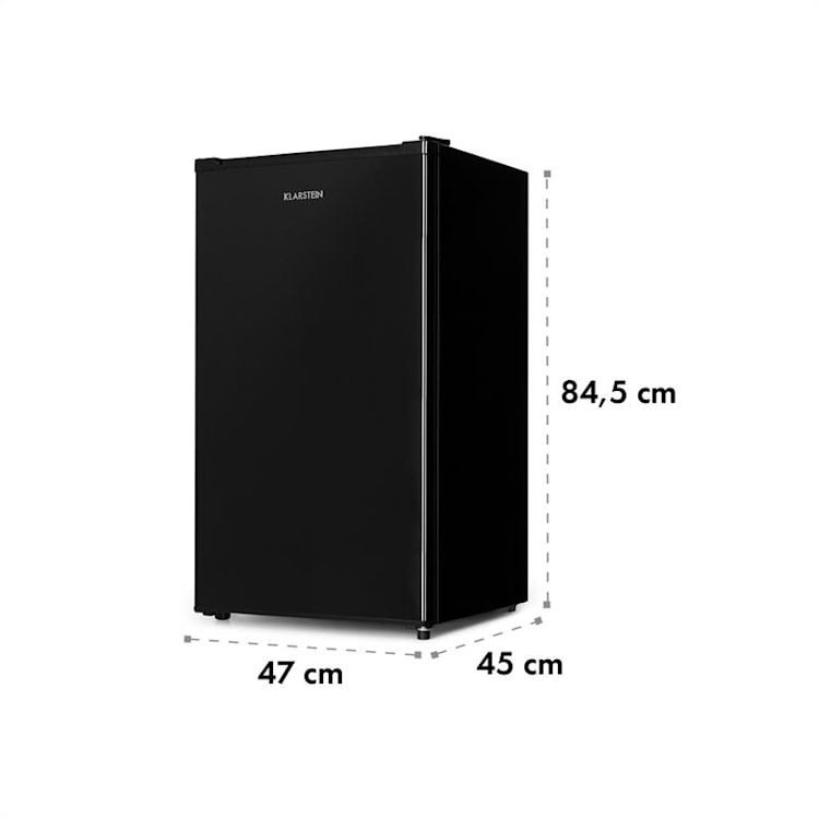 Hudson Kühlschrank 88 Liter Crisperfach Kompressor Schwarz