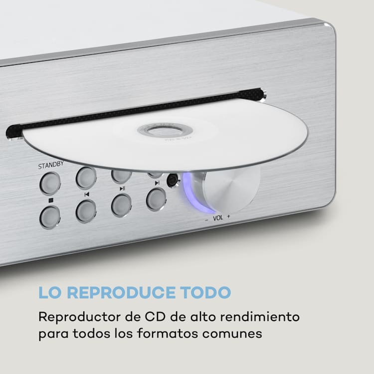 Silver Star Chef Radio de cocina de 20 W máx. CD BT USB Internet/DAB+/FM Blanca Blanco