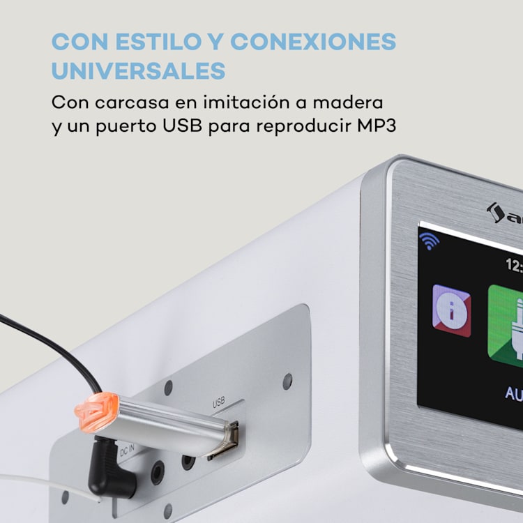 Silver Star Chef Radio de cocina de 20 W máx. CD BT USB Internet/DAB+/FM Blanca Blanco