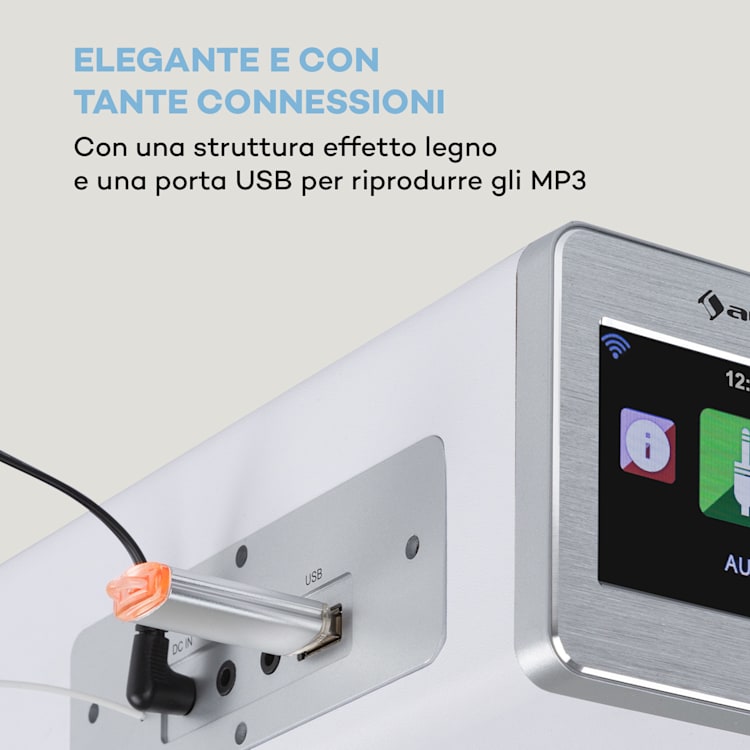 Silver Star Chef radio da cucina 20W max. CD BT USB internet/DAB+/FM bianco Bianco