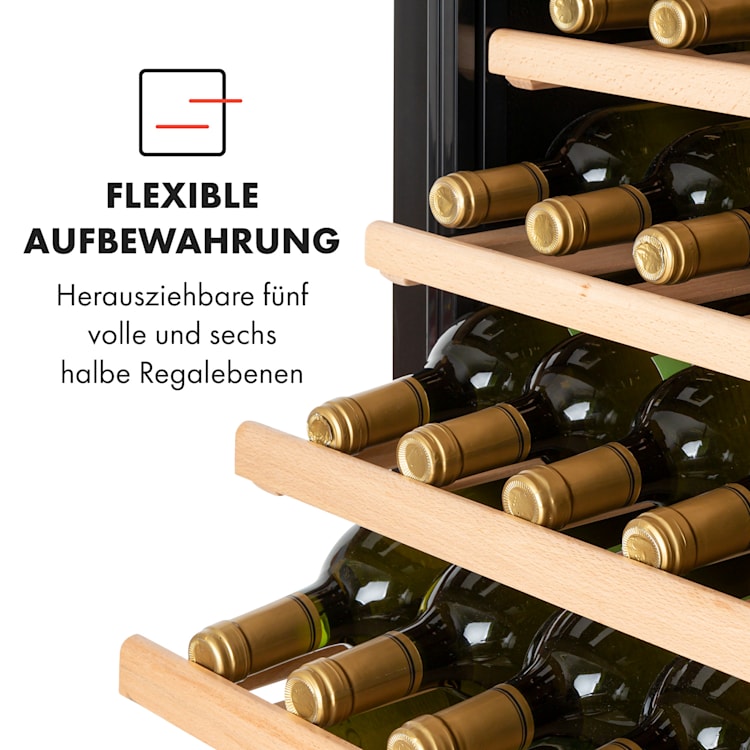 First Class 84 Weinkühlschrank 4 Dispenser 84 Fl. 5-22°C Touch Glastür 84 Flaschen