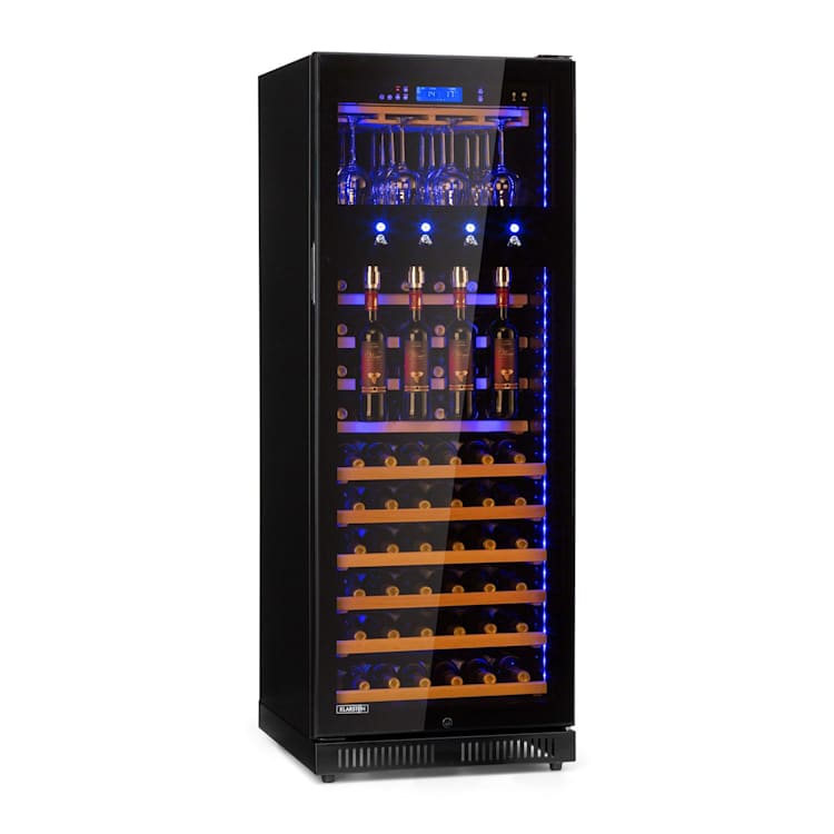 First Class 84 Weinkühlschrank 4 Dispenser 84 Fl. 5-22°C Touch Glastür 84 Flaschen