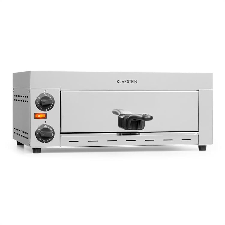 Vesuvio pizzaoven gastro 1 kamer 1130W 300°C timer rvs zilver 1 vak