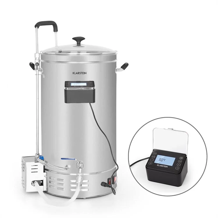 Brauheld Pro Mash Kettle 2500W 35L 30-100 ° C Circulation Pump Stainless Steel 35 Ltr