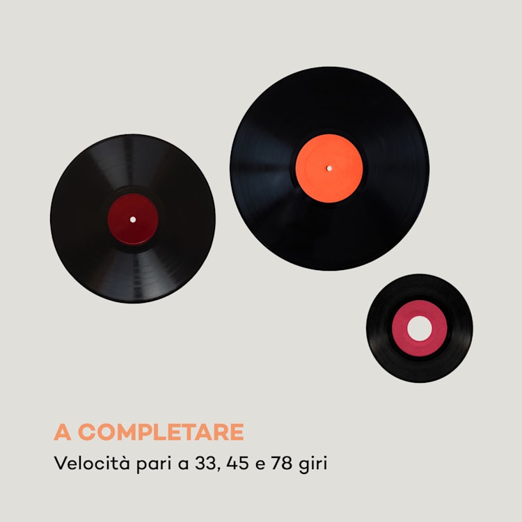 Verticalo SE Giradischi Rétro USB BT Line-Out legno Con bluetooth