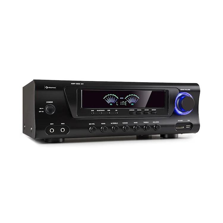 AMP 3800 BT 5.0 HiFi amplifier 2x120 W + 3x50 W RMS BT