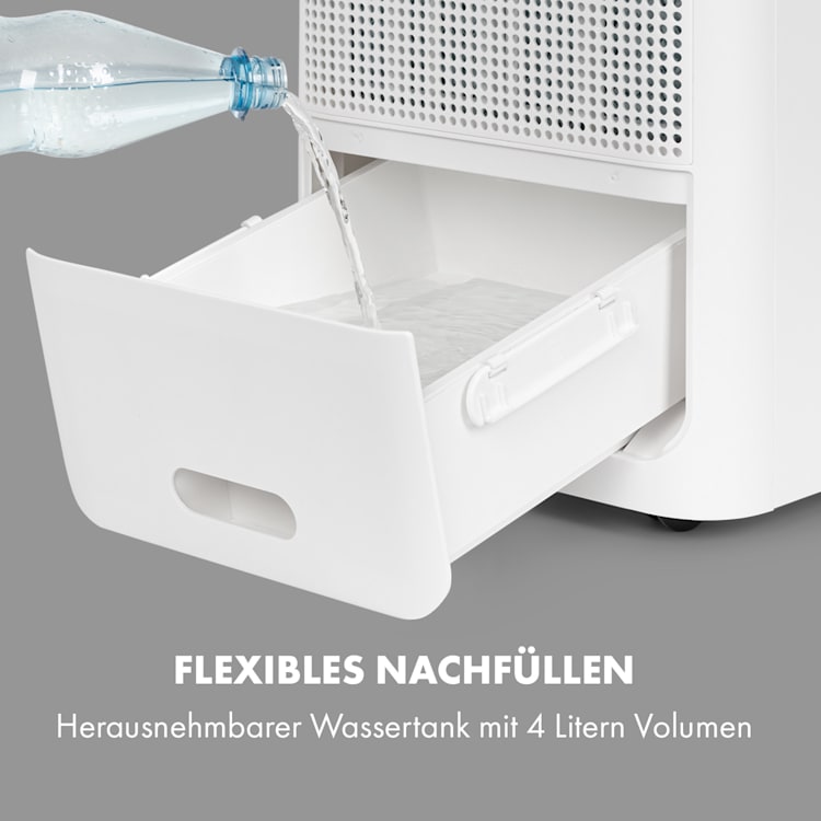 Windsurfer 3-in-1 Luftkühler 534m³/h 105W 4 Ltr Fernbedienung mobil Weiß