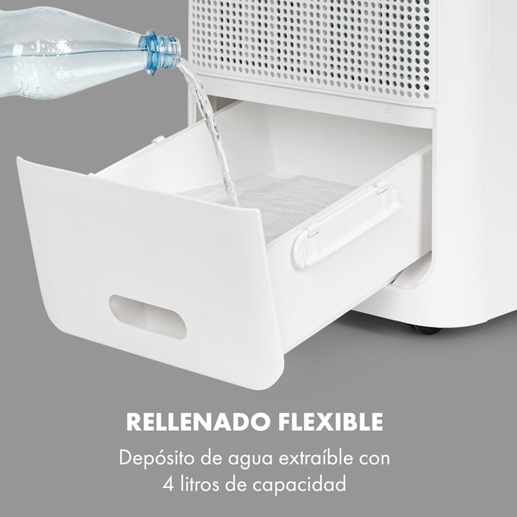 Windsurfer Climatizador evaporativo 3-en-1 temporizador de 8h 534 m³/h mando a distancia Blanco Blanco