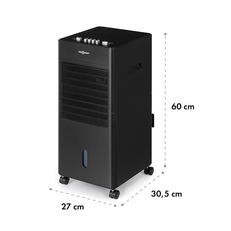 Freshboxx, ochladzovač vzduchu, 3 v 1, 65 W, 360 m³/h, 3 sily prúdenia vzduchu, čierny Čierna