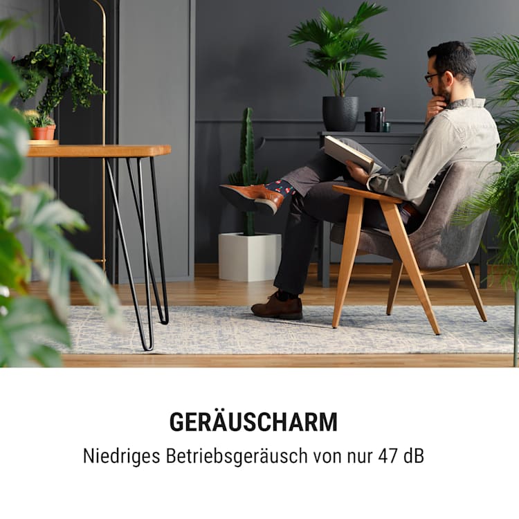 Freshboxx Pro 3-in-1 Luftkühler Ventilator Luftbefeuchter 966 m³/h | 65 Watt | 5 Liter | 3 Windstärken | 3 Modi | 120° Oszillation | mobil Weiß
