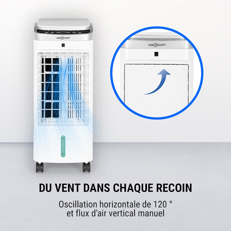 Freshboxx Pro rafraîchisseur d'air 3-en-1 65 W 966 m³/h 3 vitesses blanc Blanc