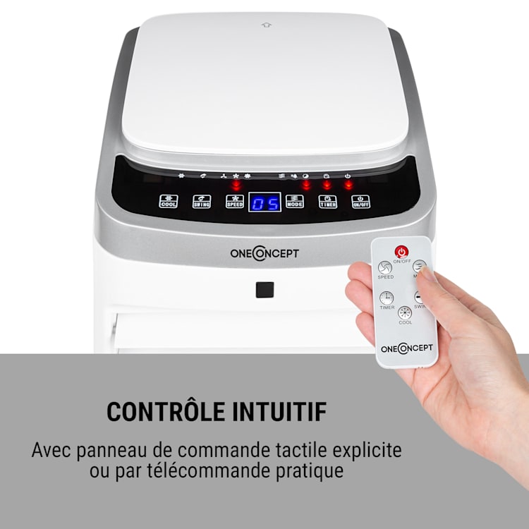 Freshboxx Pro rafraîchisseur d'air 3-en-1 65 W 966 m³/h 3 vitesses blanc Blanc