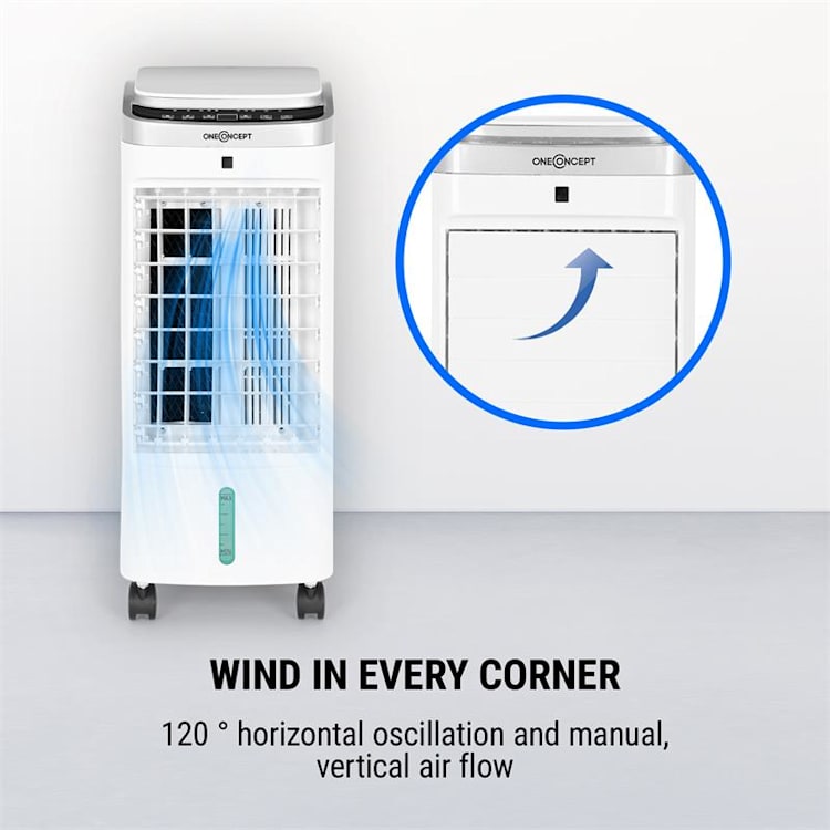 Freshboxx Pro luchtkoeler 3-in-1 65W 966m³/h 3 windsnelheden wit Wit
