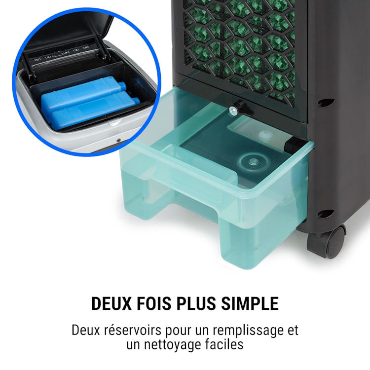 Freshboxx Pro rafraîchisseur d'air 3-en-1 65W 966m³ / h 3 vitesses noir Noir